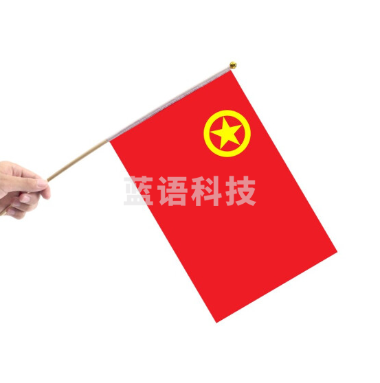 共青团手摇旗   带杆防水手摇团旗(10面/组  整组出售)
