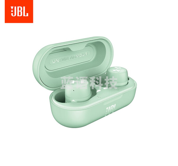 JBL UA Streak 小黑盒安德玛联名款 入耳式真无线运动蓝牙耳机 防汗防水音乐手机耳机 苹果安卓通用耳麦 青色