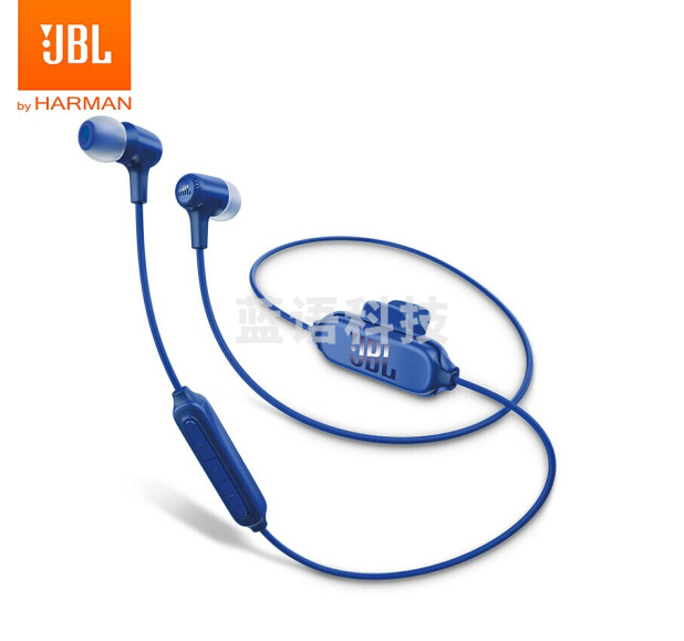 JBL E25BT入耳式耳机 无线蓝牙耳机 运动耳机+音乐耳机 苹果安卓通用 妖姬蓝