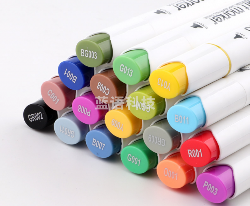 宝克（BAOKE）MP2913-18 酒精油性双头马克笔套装 学生手绘漫画设计绘画彩笔画笔记号笔18色