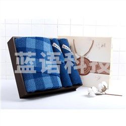 洁丽雅（Grace） 格调生活-6B 1条浴巾2条面巾棉桃礼盒+手提袋 颜色随机