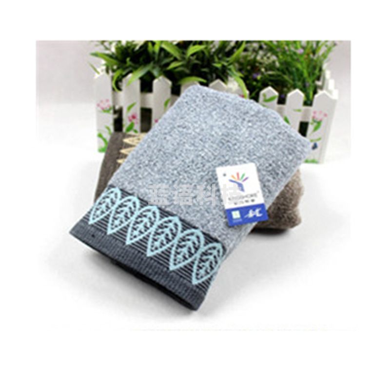 金号 GA1315 纯棉厚实毛巾 树叶提缎毛巾 70*34cm 随机色 单条装