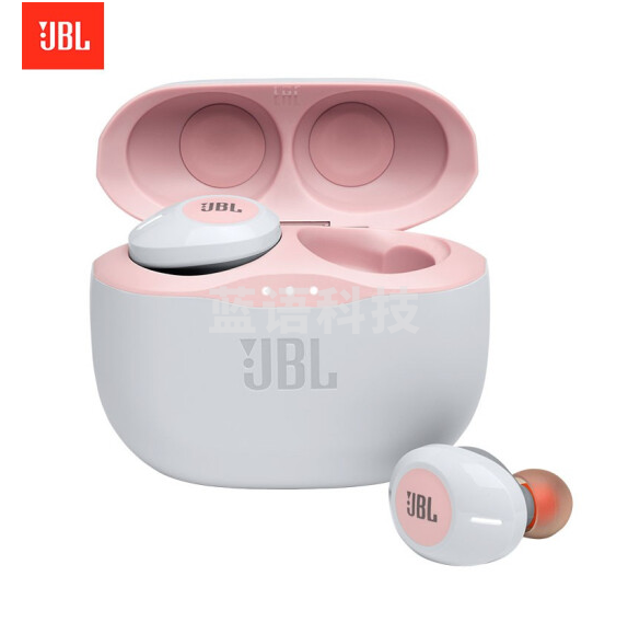 JBL TUNE125TWS 真无线蓝牙耳机 入耳式音乐耳机 双路连接 苹果华为小米手机通用 T120TWS升级版 粉红白