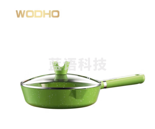 万德霍 高颜值礼品不沾锅煎饼牛排陶晶麦饭石煎锅WDH-G0230802  24cm