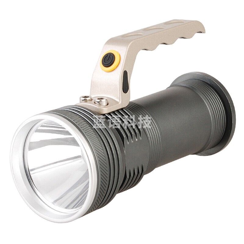 应急灯 LED探照灯大功率射灯户外探照灯户外野营装备家具应急照明 铝合金手提灯探照灯