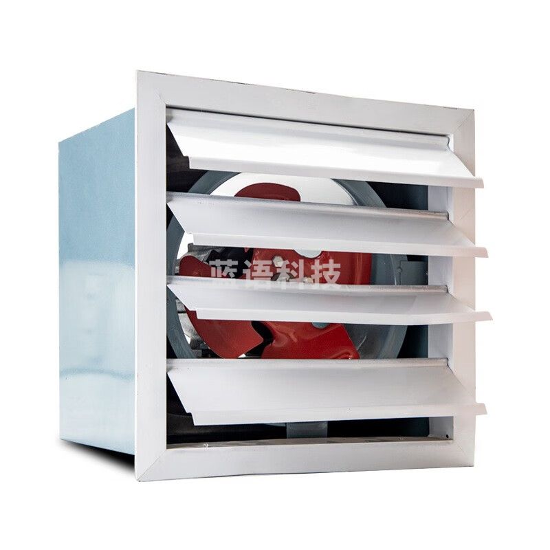 弘科XBDZ方型壁式排风扇工业通风散热防爆轴流风机带百叶窗换气扇 XBDZ-2.8-4P 普通型