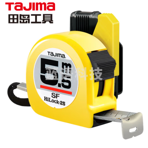 田岛（TaJIma）安全别扣卷尺木工测量5.5米SFL25-55BL 1001-1652