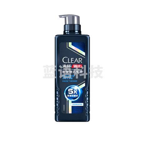 清扬（CLEAR）专研去屑头皮护理劲能瓶5倍冰爽型洗发水570g 冰爽控油蓬松洗头膏