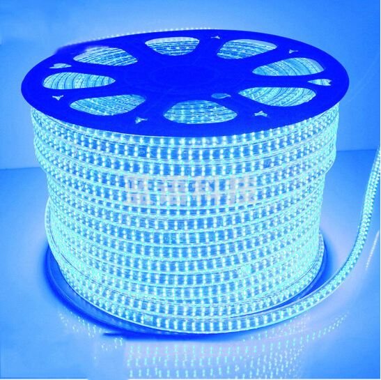 凝聚力LED灯带5730-80D 蓝光 双斜排7W 100米/盘（需另拍电源插头）