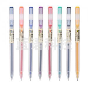 得力 deli A119 彩色中性笔0.5mm全针管(黑)12支/盒