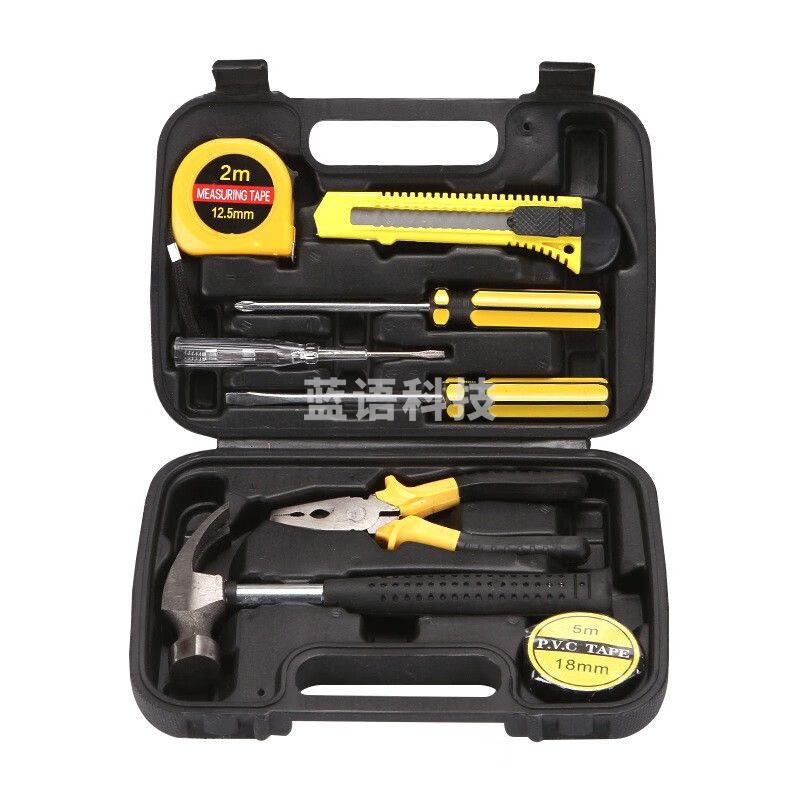 消防器材 消防车维修用扳手螺丝刀工具套装普通9件套8009G-1