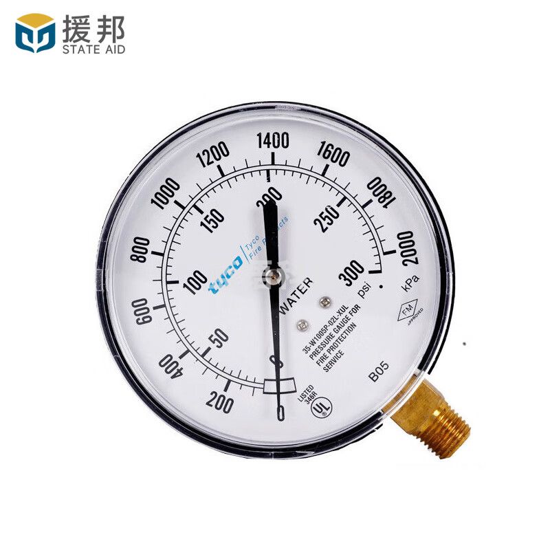 消防水压表35-w1005p-02l-xul