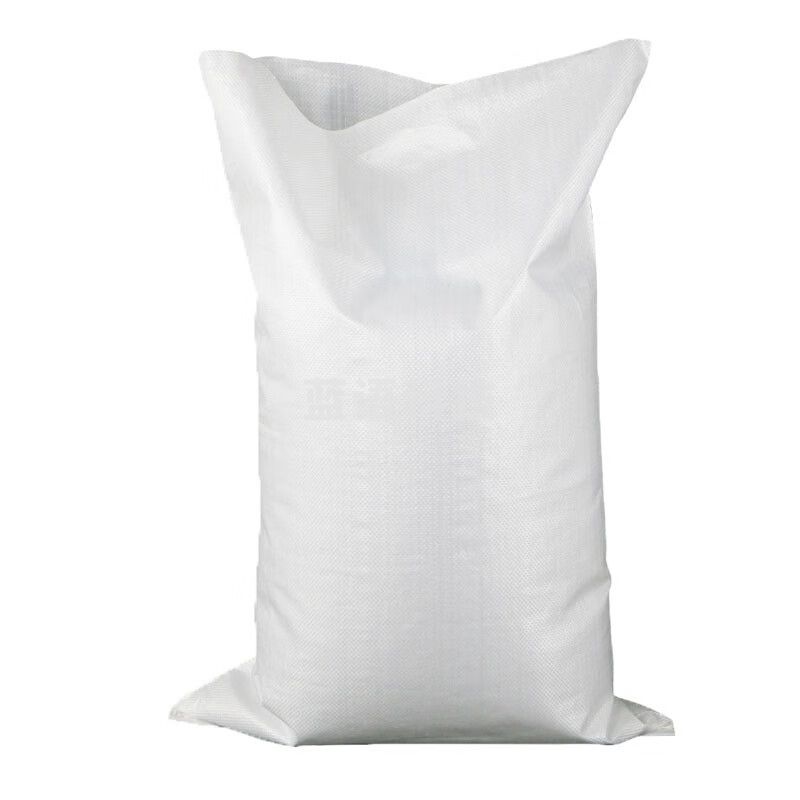 防汛沙袋 防洪沙包 加厚耐磨白色聚丙烯蛇皮编织袋 【50条】白色标准款35*55cm