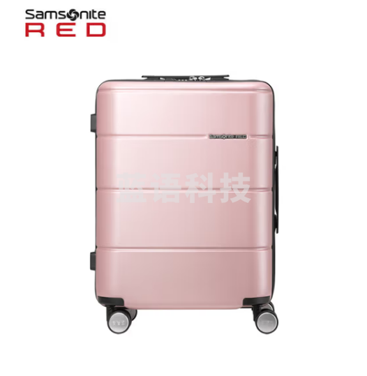 新秀丽（Samsonite）行李箱23年上新旅行箱横向纹理拉杆箱TU2*90003铁粉色28英寸
