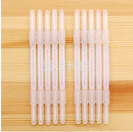 天顺 装订夹条装订夹学生手工DI活页本办公文具2孔两孔装订夹条打孔器打孔机装订 白色塑料装订夹 20套/盒