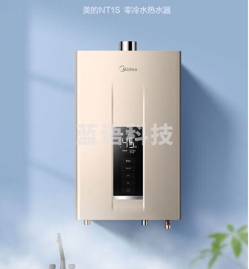 美的（Midea）顶侧双吸油烟机 23立方大吸力 烟灶热三件套  DP55+5.0KW灶+NT1S零冷水热水器