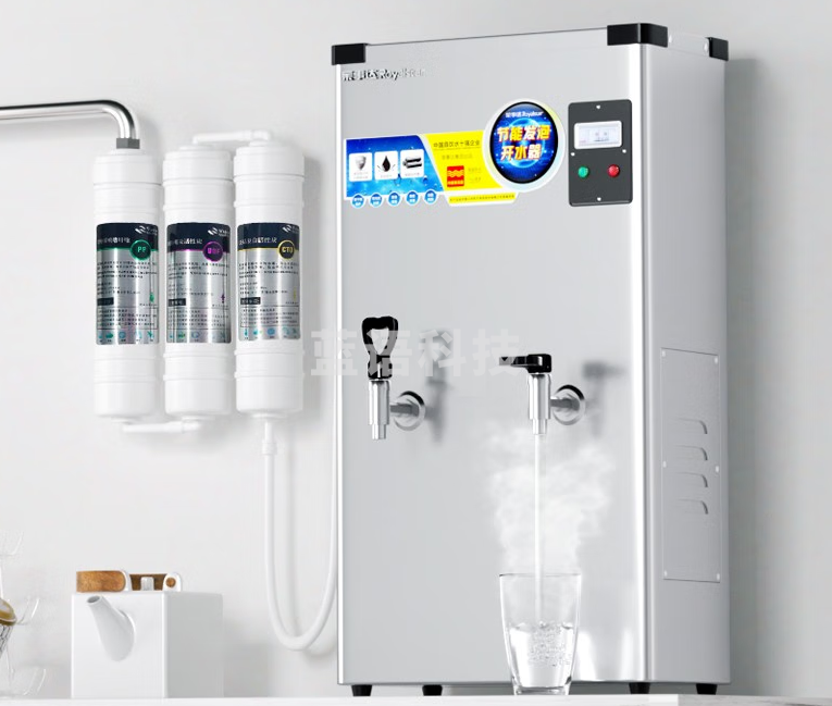 荣事达商用开水器凉热双温可选电热烧开水器可挂墙开水机饭店食堂工地工厂全自动进水烧水器热水器热水机 【凉热双温】70L 380V 保温款(内置过滤)