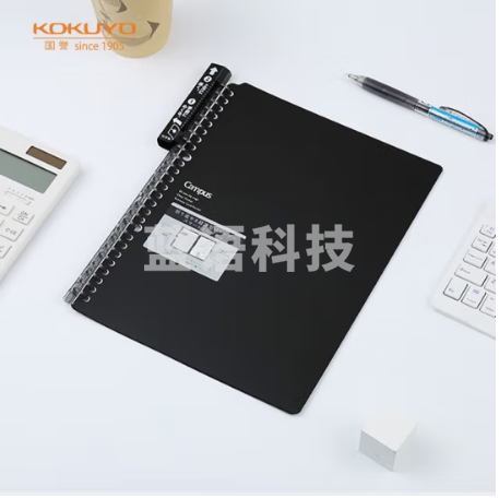 国誉(KOKUYO)进口B5笔记本子Campus便携轻薄Smart Ring活页本内含5张纸 黑色 RU-SP701DZ