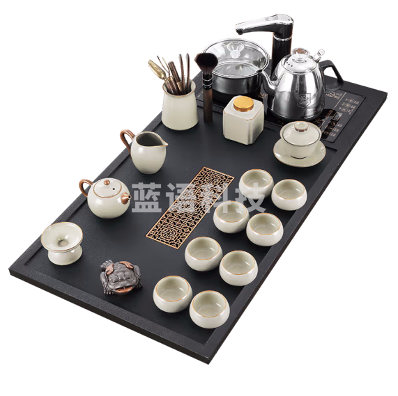 唐丰 茶具套装全自动烧水壶一体茶盘家用客厅高档泡茶功夫茶台