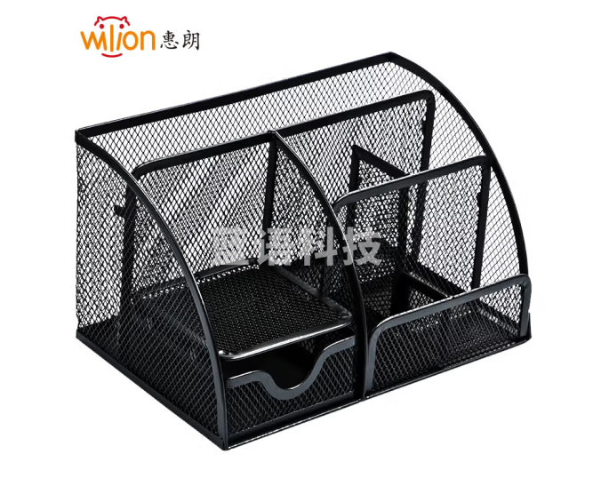 惠朗（huilang)7格金属多功能笔筒/桌面收纳办公用品 7268