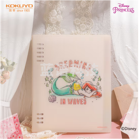 国誉(KOKUYO)迪士尼公主系列A5活页本8mm横线40页/本 WSG-RU6MP12-2