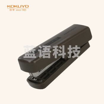 国誉(KOKUYO)一米新纯·便携式订书机小办公用钉书机 深棕 WSG-SLS01DS