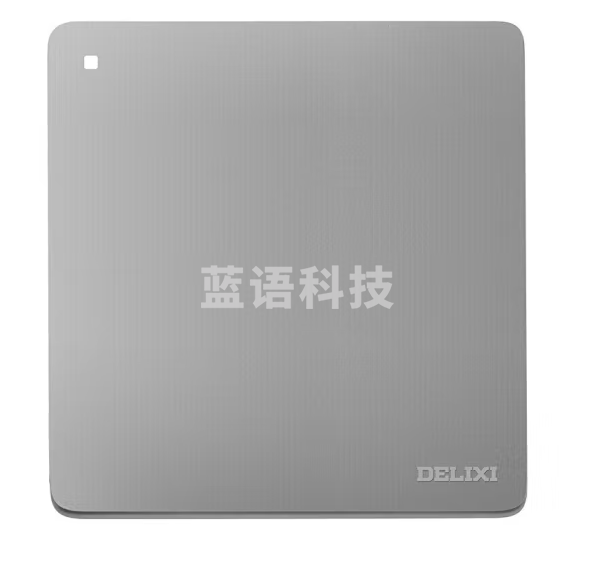 德力西（DELIXI）开关插座面板 CD821系列 单开一开单控开关 星辉银大板