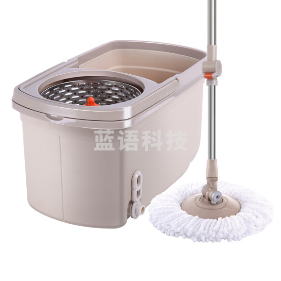 大卫 D6旋转拖把桶甩干拖布桶双驱动免手洗(1杆2头)