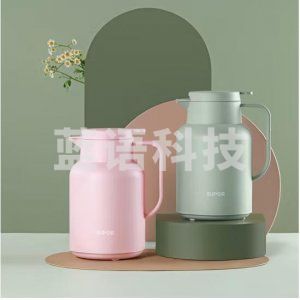 苏泊尔 SUPOR KC145GJ50 保温壶（家用办公 真空保温瓶 玻璃内胆 1.45L 粉色）