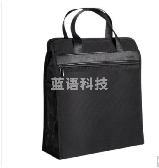 得力63760竖版商务公文包文件袋345*300*115mm(黑色)牛津布材质
