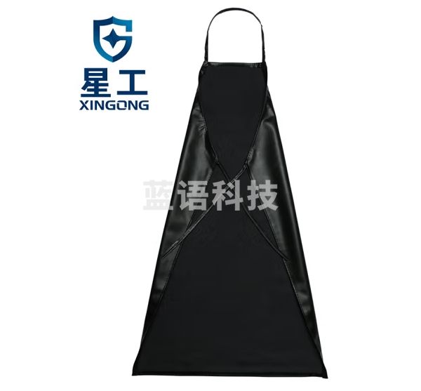 星工（XINGONG） 防水防油围裙无袖简约厨房食堂 家务 洗车 工作服 黑色 XGZ-66