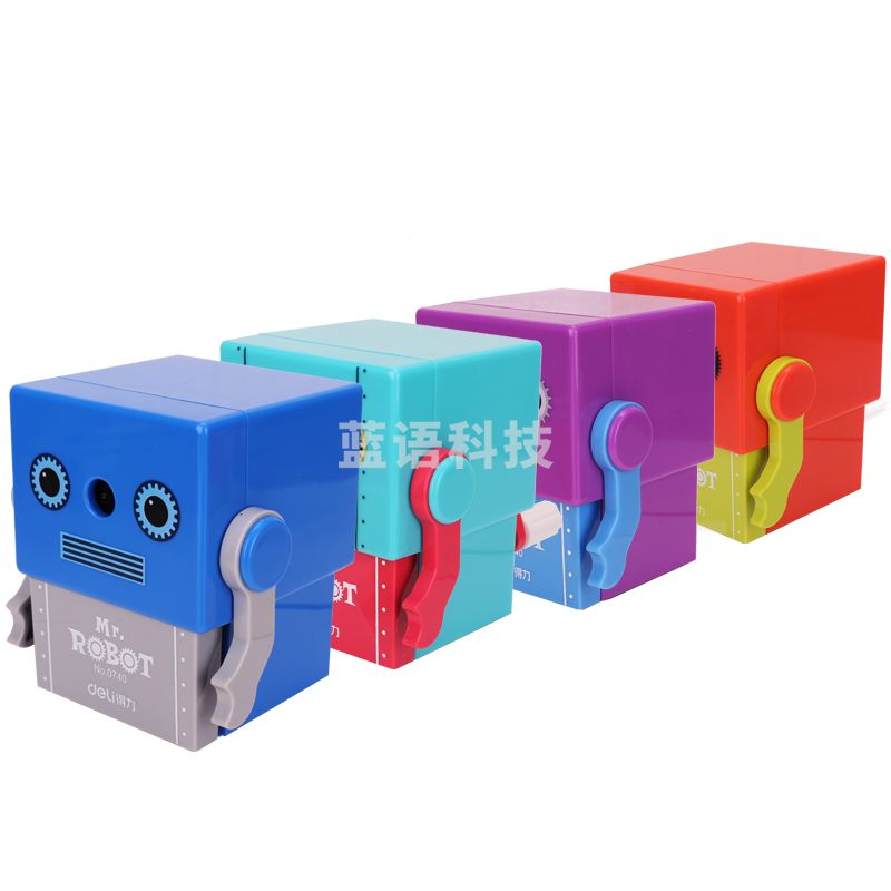 得力0740自动进笔机器人削笔机(灰)