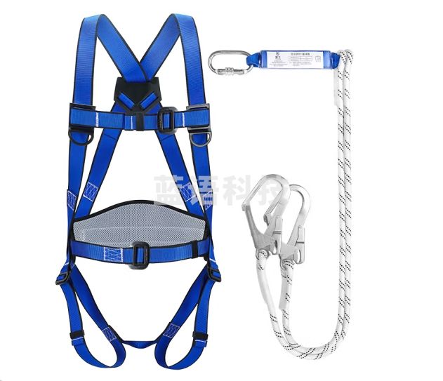 星工 五点式安全带 高空作业保险带防坠落全身式国标缓冲包安全绳 XGD-2P