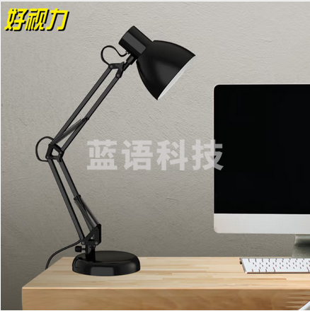 好视力 复古led台灯 学生学习工作台灯 卧室客厅床头灯TG837-S-BK