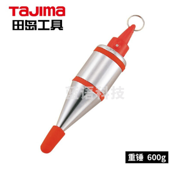 田岛（TAJIMA）P-QB600 铅直测定器重锤 迷你线坠 快速静止带橡胶环线锤300 400 600重锤 1009-1931