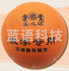 南华利生 橡胶实心球1KG 充气实心球 中考专用实心球 训练用