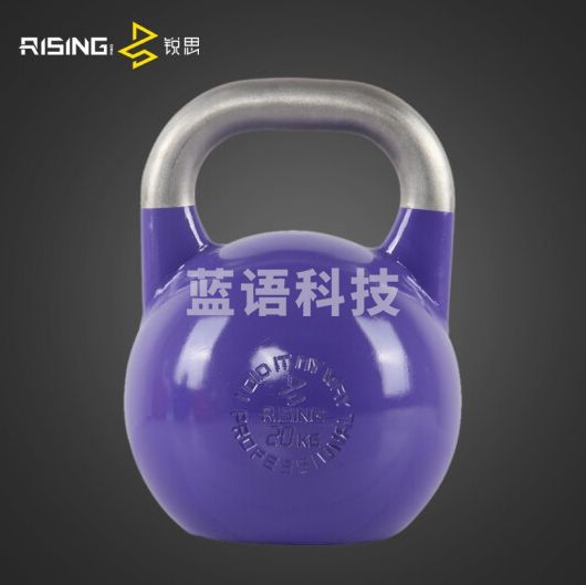 RISING锐思 壶铃 全钢私教提壶哑铃 Pro版激光雕刻工艺 紫色20公斤一只