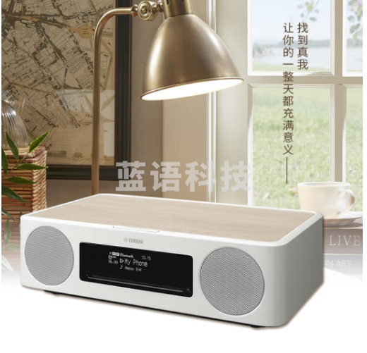 雅马哈（YAMAHA）TSX-B237 音响音箱 迷你音响 CD播放器 FM收音机 USB播放机 蓝牙台式音响 白桦木色
