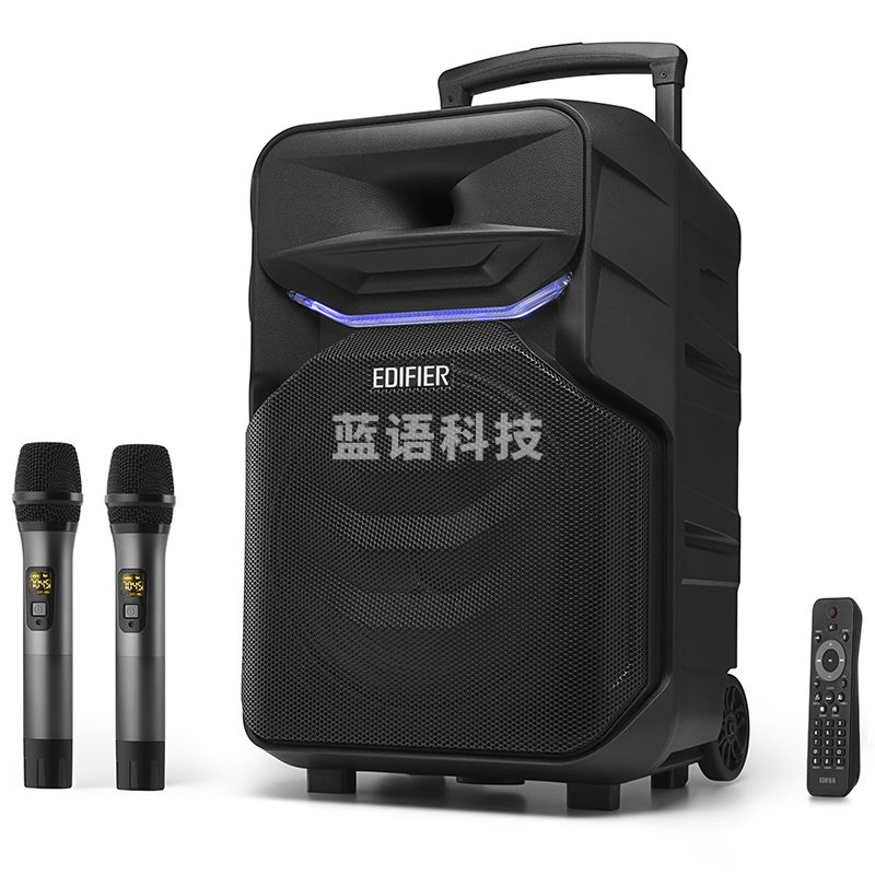 漫步者（EDIFIER）PP312 12英寸户外移动多媒体音箱 蓝牙拉杆音响 便携音响 黑色