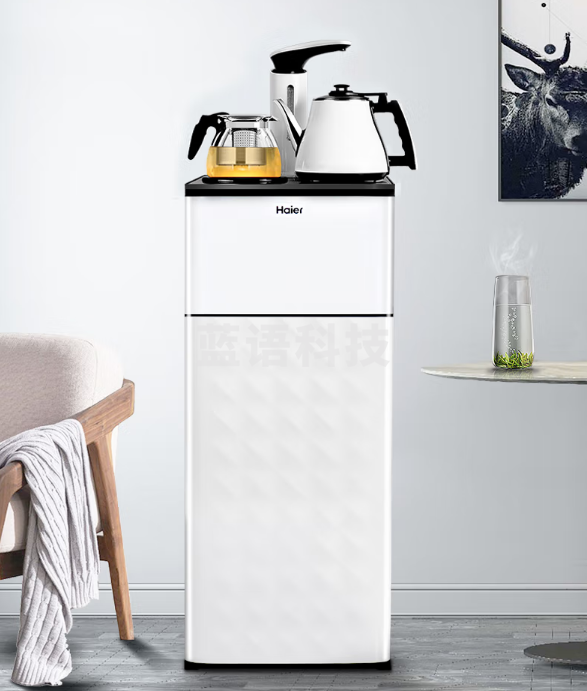 海尔(Haier) 海尔茶吧机家用全自动饮水机下置水桶自动上水新款小型台式多功能YR1961-CB YRD12S-CB