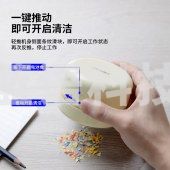 得力（deli）强吸力桌面吸尘器 迷你键盘除尘清洁助手 橡皮屑清洁器 白 18880