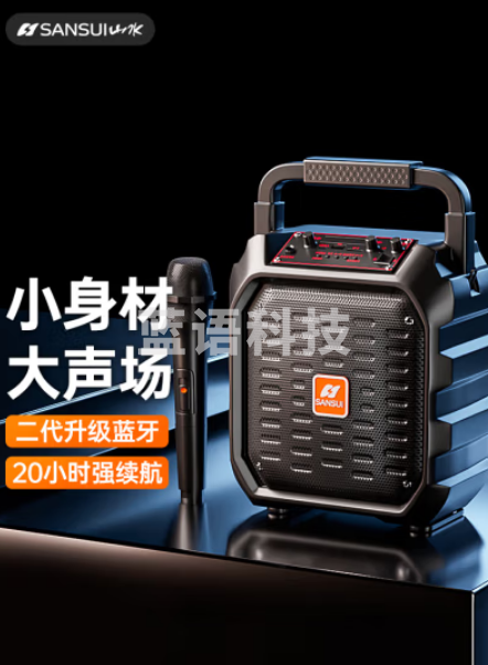 山水（SANSUI）D39 手提蓝牙音响广场舞音响无线大音量喇叭宣传门店开业唱歌跳舞扩音器 单咪