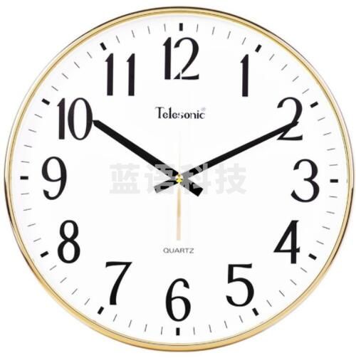 天王星 挂钟 石英钟Q0676-1金色