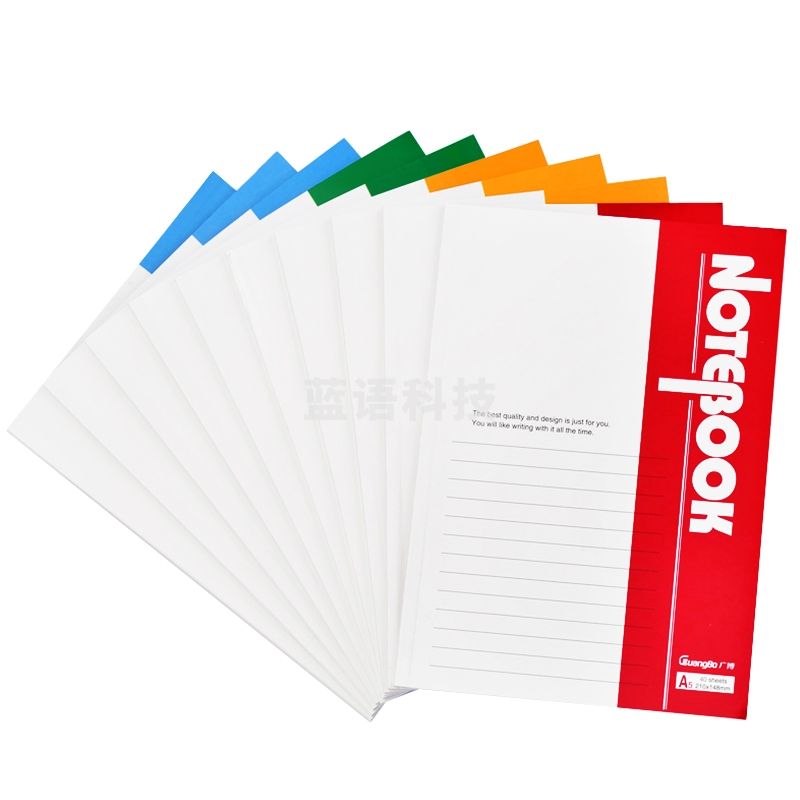 广博(GuangBo)6本装100张A5办公记事本子日记本软抄本颜色随机GBR0793