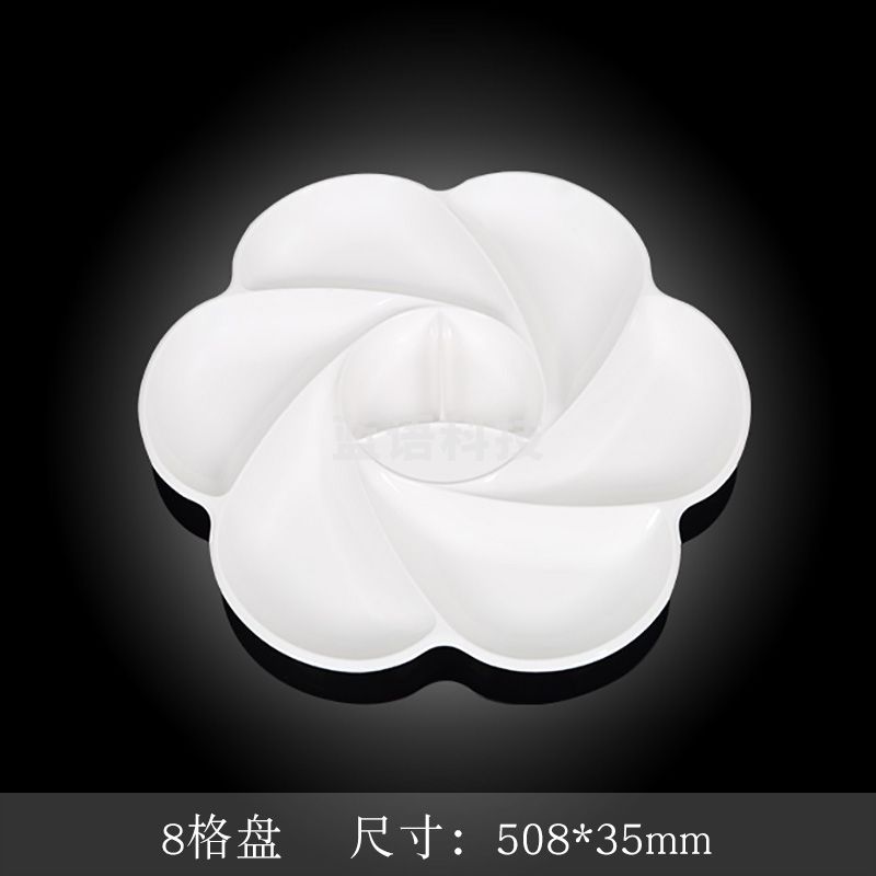 台顺密胺餐具3982 8格盘5个起售