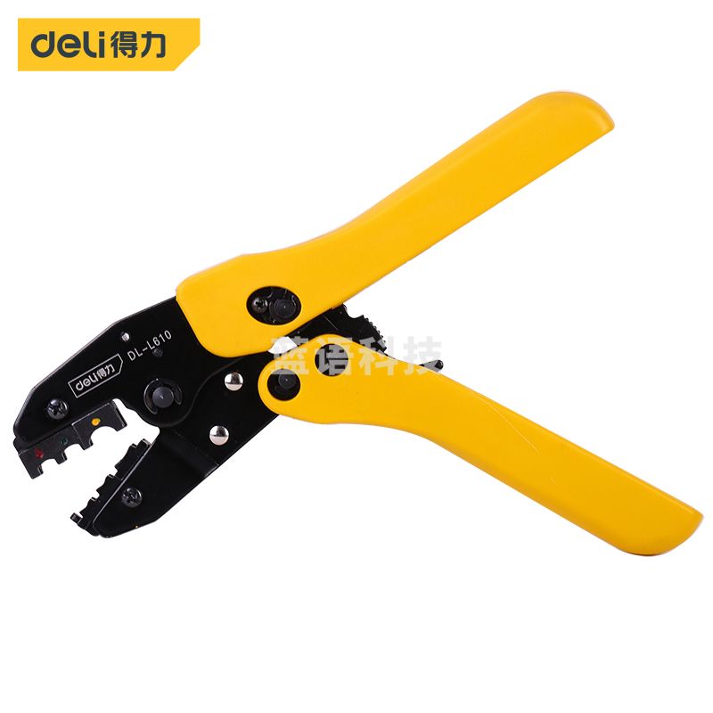 得力DL-L610 冷压钳带檐绝缘接线