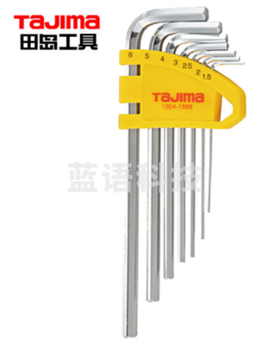 田岛（TAJIMA）精密强力平头内六角扳手标准7件套 1304-1570