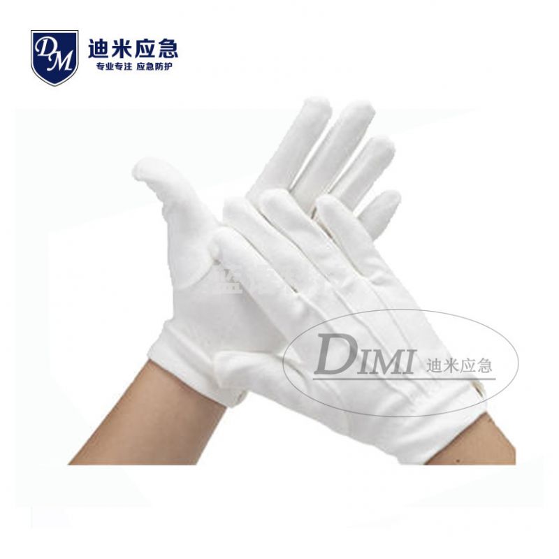 三筋白手套 礼仪礼宾白色防滑防汗手套