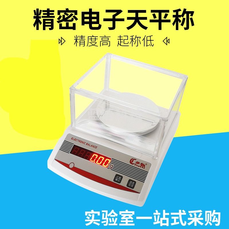 莺黛氨 华驰电子秤300g/0.1g防风电子天平秤3kg/0.01g电子称精准充电可用 CB2001(200g 0.1g)