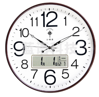 北极星 78609 挂钟 办公室日历壁钟夜光特色数字时钟20英寸（单位：个）